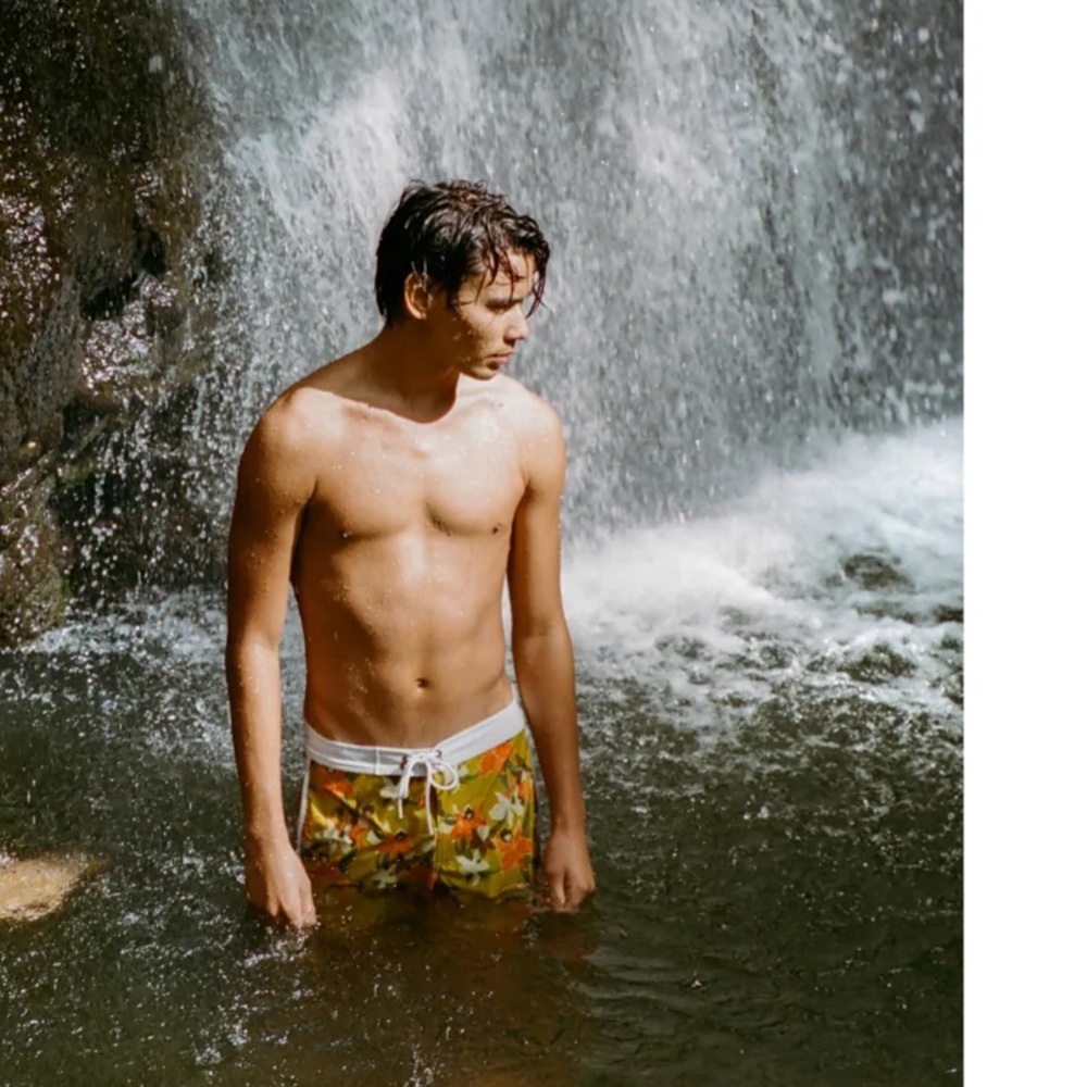 Acacia Swimwear Evan Mock Sorry In advance waimea print surf shorts